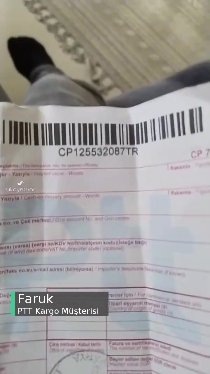PTT Kargo Yurt Dışı Kargosu Gitmiyor videonun kapak resmi