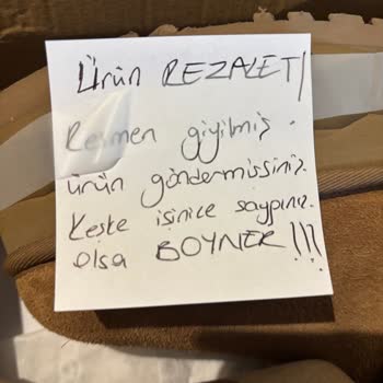Kullanılmış Ayakkabı Gönderildi, Sıfır Ürün Talebim Karşılanmadı
