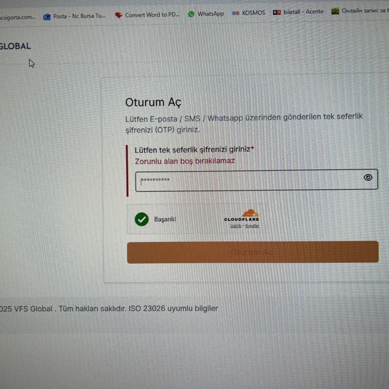 VFS Global Bursa Sistem Sorunları Nedeniyle Bulgaristan Vize Randevusu Alamıyorum