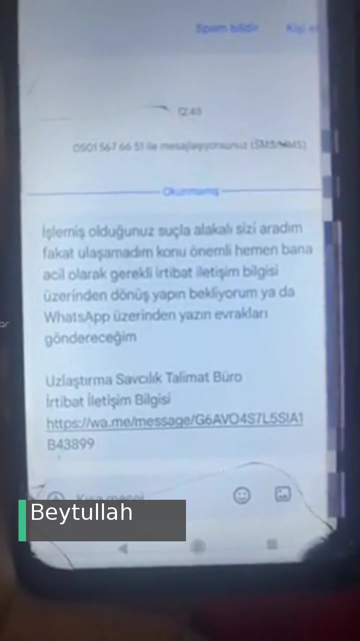 Şüpheli SMS'ler! videonun kapak resmi