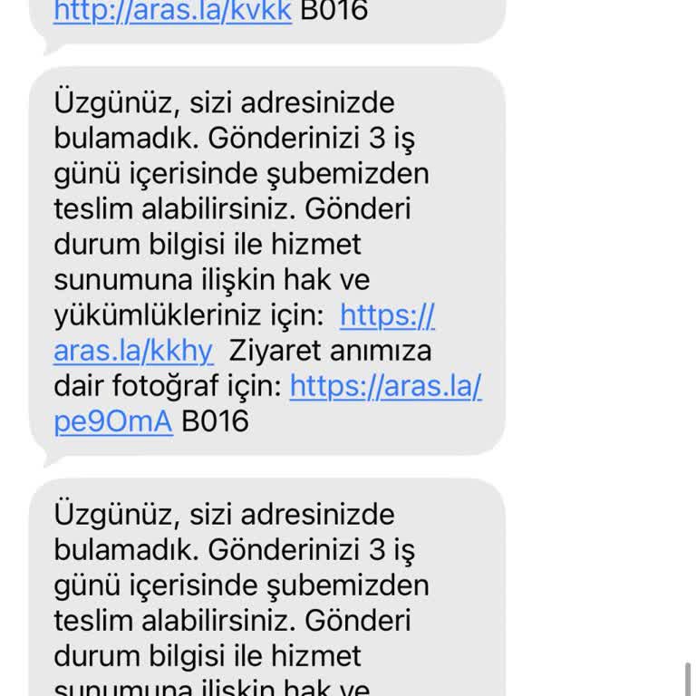 Aras Kargo'nun Teslimat Sürecinde Bilgilendirme Ve Dağıtım Sorunu