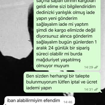 Yanlış Ürün Gönderildi Para İadesi Yapılmadı
