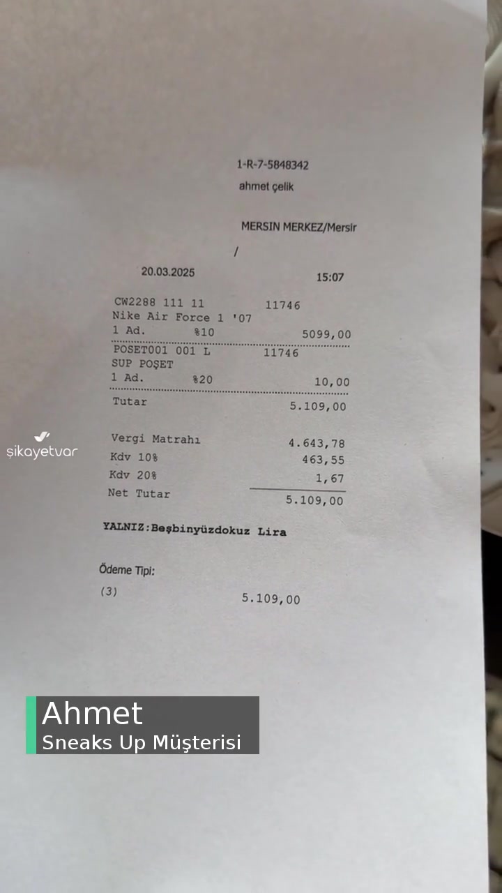 Sneaks Up Ayakkabı Mağduriyeti! videonun kapak resmi