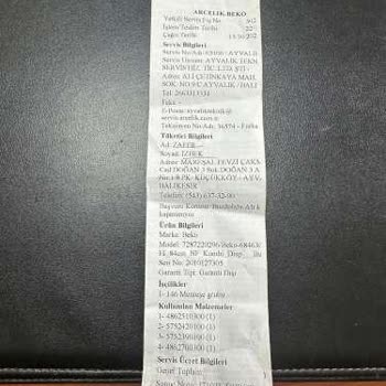 Garanti Süresi Hemen Sonrasında Yüksek Servis Ücreti Şoku