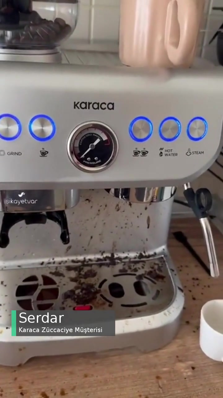 Karaca Coffee Art Barista Espresso Makinesinin Patlaması videonun kapak resmi