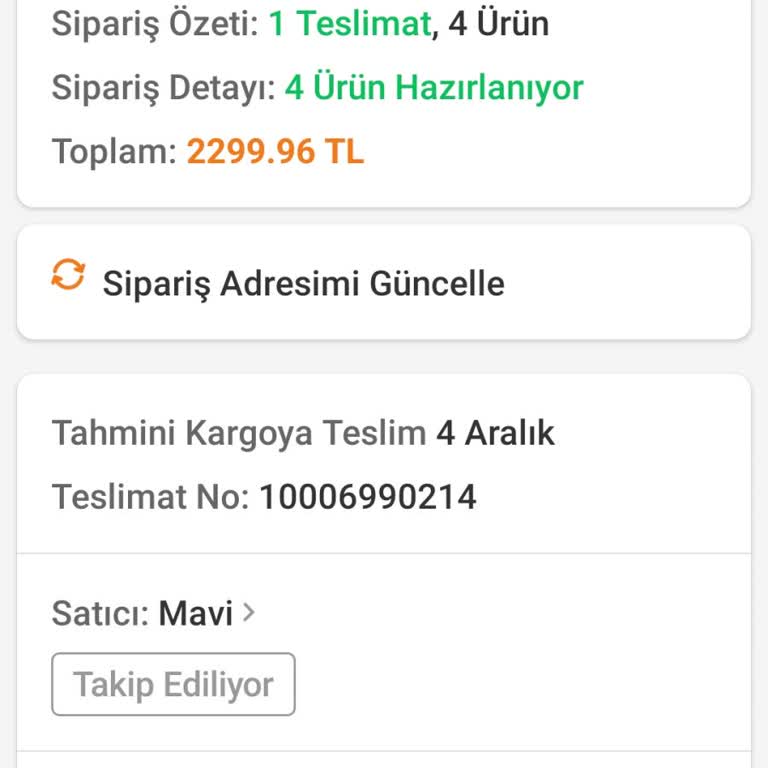 Kızımın Mont Siparişi Günlerdir Kargoya Verilmiyor, Mağduriyetim Artıyor