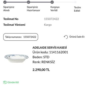 Yanlış Ürün Teslimatı Ve Siparişimin Kaybolması Nedeniyle Mağduriyet Yaşadım