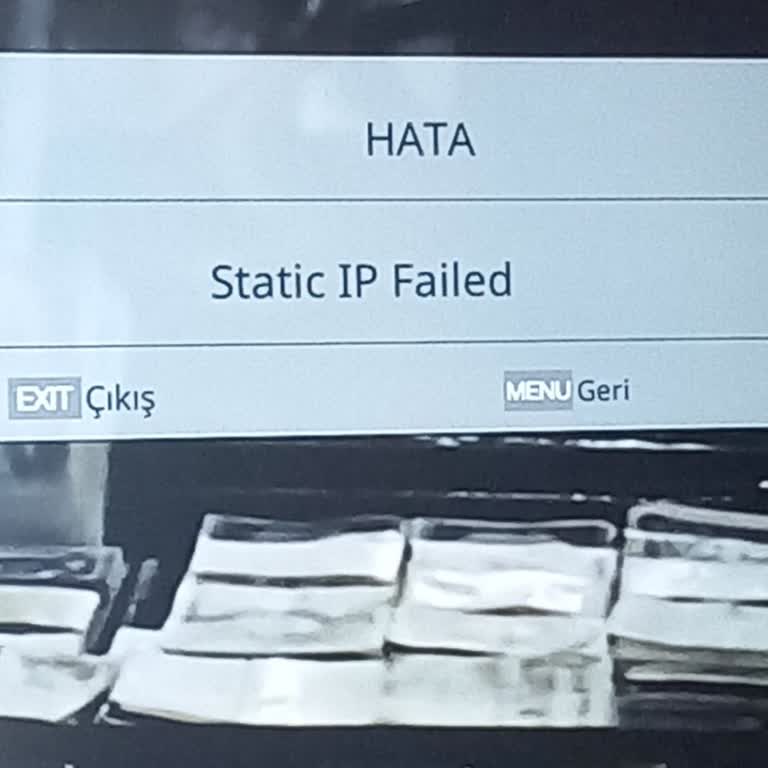 Arçelik TV'de 'Static IP Failed' Hatası Mağduriyeti