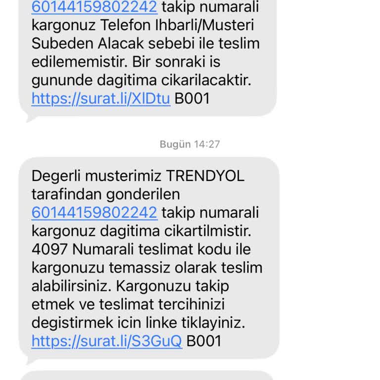 Sürat Kargo'dan Yanıltıcı Teslimat Bilgilendirmesi Ve Mağduriyet