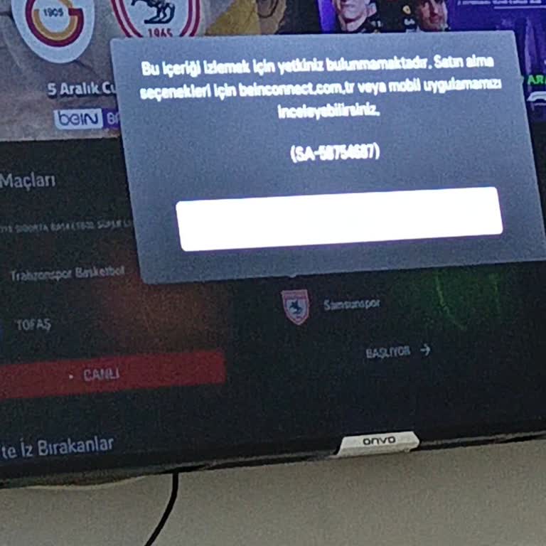 Satın Aldığım Lig Paketine Rağmen Maçı İzleyemedim