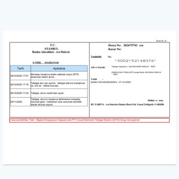 Hesaplarımdaki Haciz Ve Bloke Mağduriyeti Nedeniyle ING Bank’tan Çözüm Bekliyorum