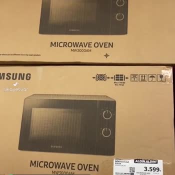 A101 Samsung Mikrodalga Fırınının Kasada Satışa Açık Değildir Denmesi