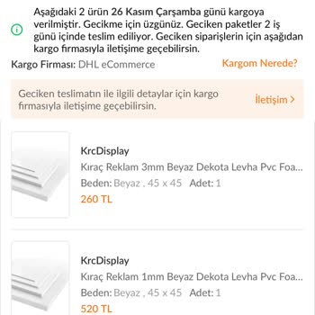 Teslim Edilmeyen Sipariş Ve Çözüm Sunulmayan Kargo Sorunu