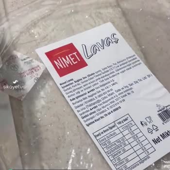 A101 Marketteki Nimet Marka Lavaş Bayat!