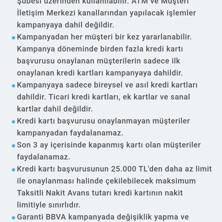 Kredi Kartı Nakit Avans Kampanyasında Yetersiz Bilgilendirme Ve Haksız Faiz Uygulaması