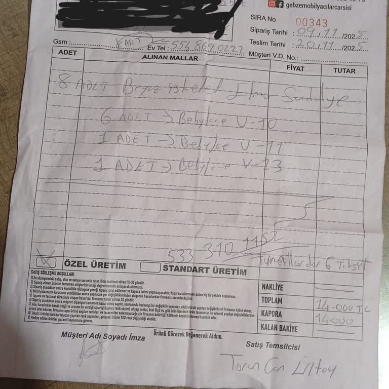 Sürekli Ertelenen Teslimat Ve Eksik Hatalı Ürün Mağduriyeti