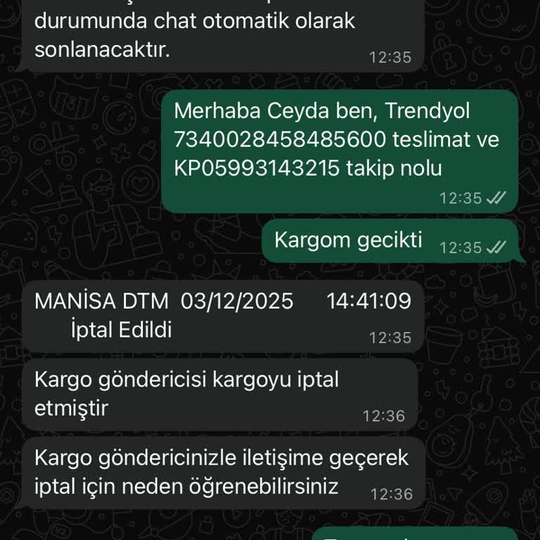 Kargom Teslim Edilmeden İptal Edildi Ücretim De İade Edilmedi