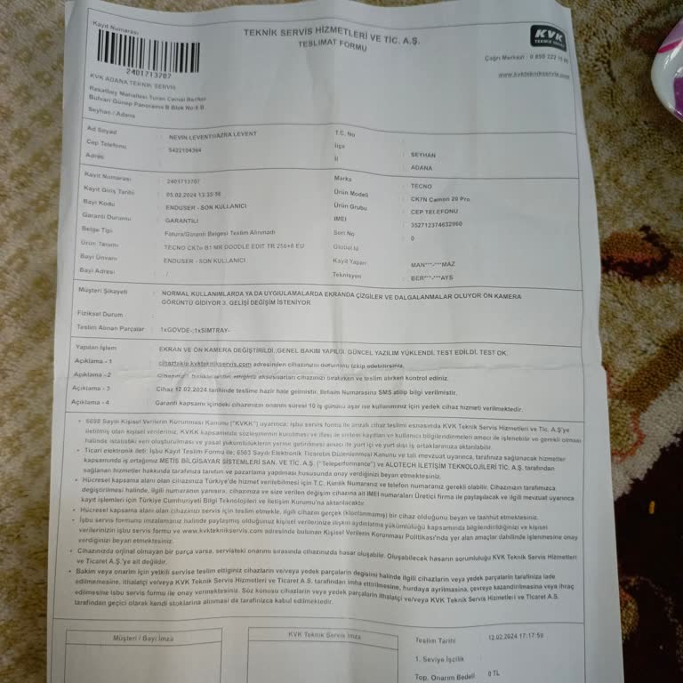 Sürekli Arızalanan Telefonum İçin Değişim Talebim Karşılanmıyor