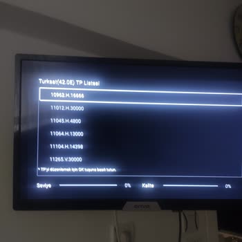Onvo TV'de TP Listesi Ve Uydu Frekans Ayarlarında Destek Eksikliği