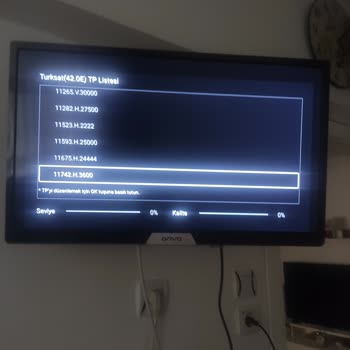 Onvo TV'de TP Listesi Ve Uydu Frekans Ayarlarında Destek Eksikliği