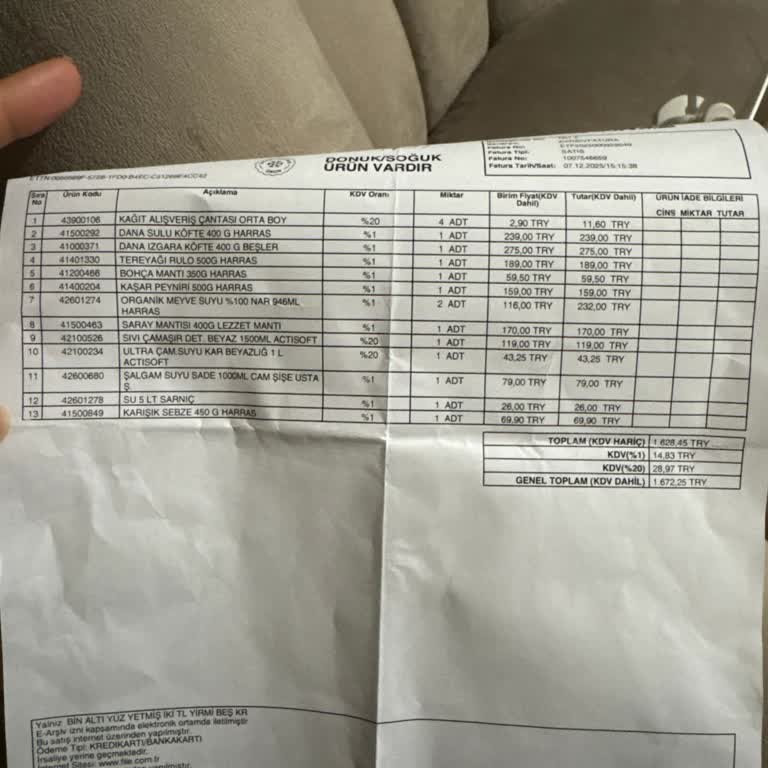 File Market Siparişimde Eksik Ürünler Teslim Edilmedi Uygulama Yolda Gösteriyor