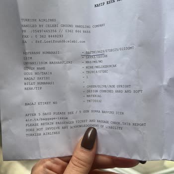 Bagajım Kayboldu, Bilgilendirme Yapılmadı, Mağduriyet Yaşıyorum