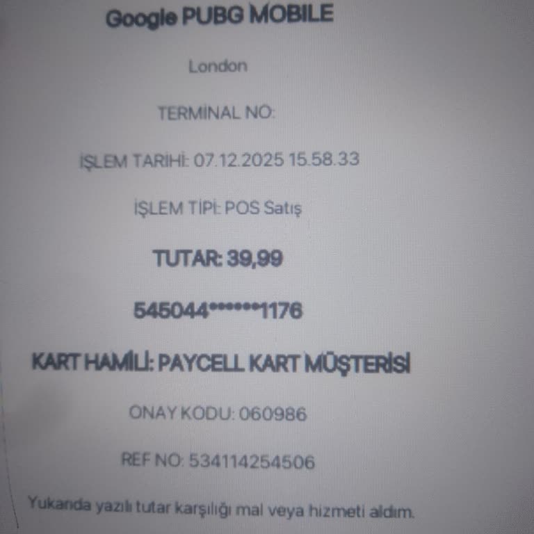 Oyun Dinar Satın Aldığım Uc PUBG Hesabıma Yüklenmedi, Destek Yetersiz Kaldı