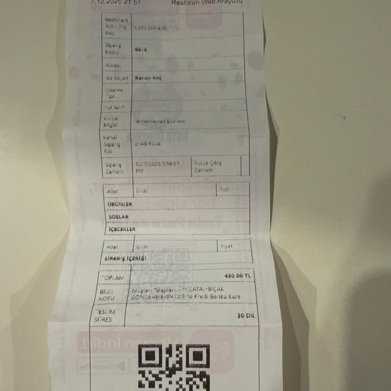 Teslim Edilmeyen Siparişin Teslim Edildi Gösterilmesi Ve Ücret İadesi Sorunu