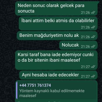 Yanlış IBAN'a Giden Para İadem Engelleniyor