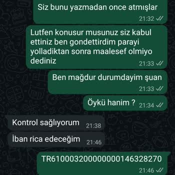 Yanlış IBAN'a Giden Para İadem Engelleniyor