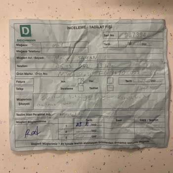 Kısa Sürede Deforme Olan Ayakkabı Ve Ciddiyetsiz İnceleme Süreci Mağduriyeti