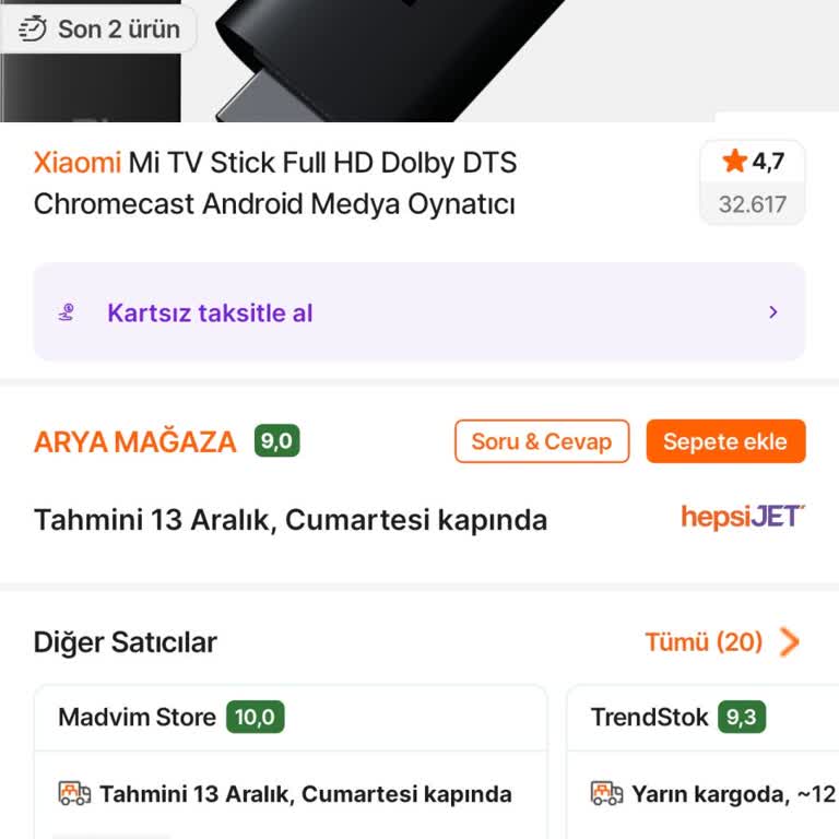 Hepsiburada'da Arya Mağaza'nın Olağanüstü Yüksek Fiyatları Ve Tüketici Yanıltılması