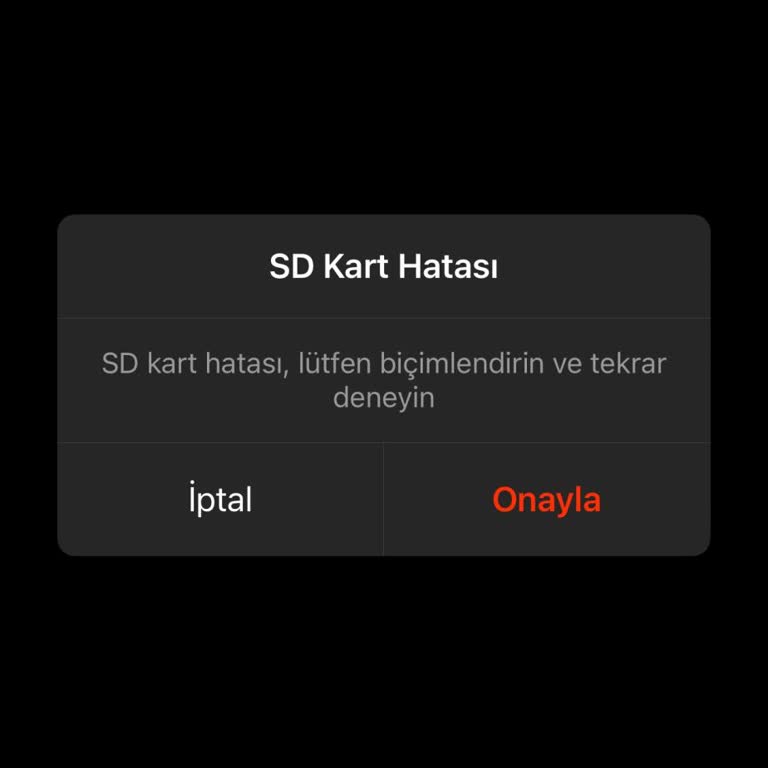 Kamera Sürekli SD Kart Hatası Veriyor, Firma Çözüm Sunmuyor