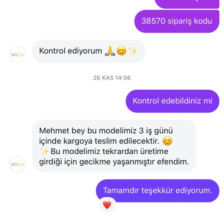 Siparişim Gönderilmedi, Paramın İadesini Bekliyorum
