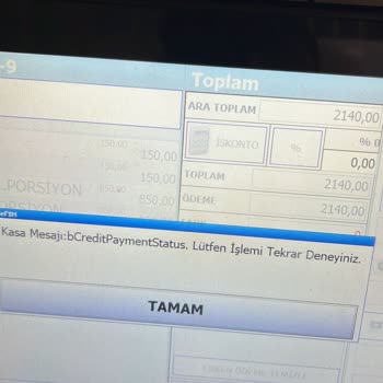 Vega Şefim Programı Sürekli Hata Veriyor