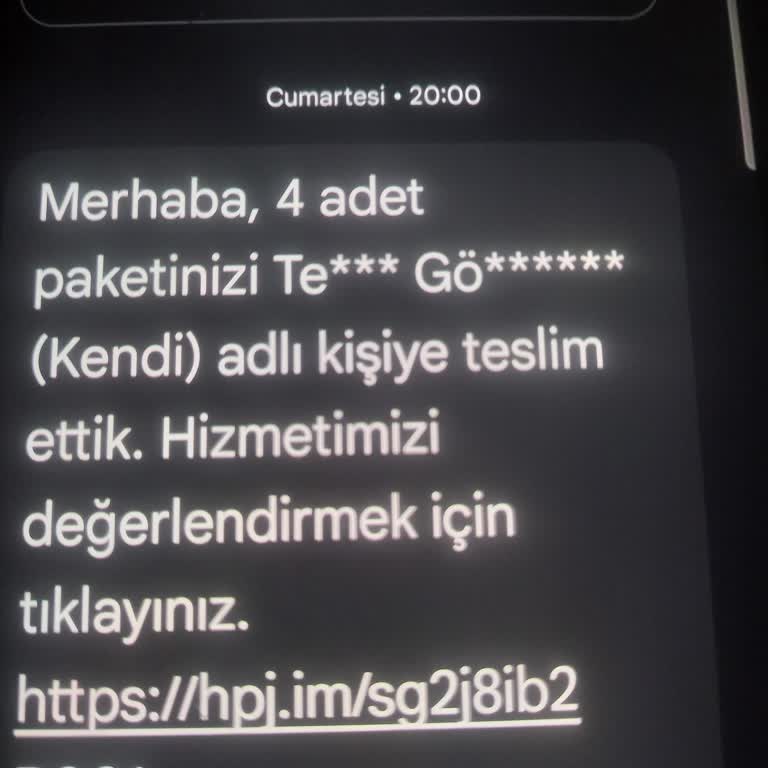 Teslim Edilmeden Teslim Edilmiş Gösterilen Siparişim Mağduriyet Yarattı