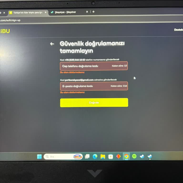 Paribu'da Hesap Açma Engeli: Doğrulama Kodları Ulaşmıyor
