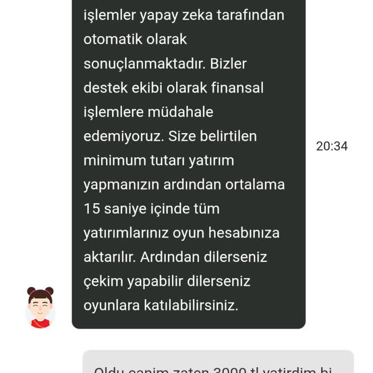 Kralbet'e Yatırdığım Paranın Hesabıma Geçmemesi Ve Ek Para Talebi