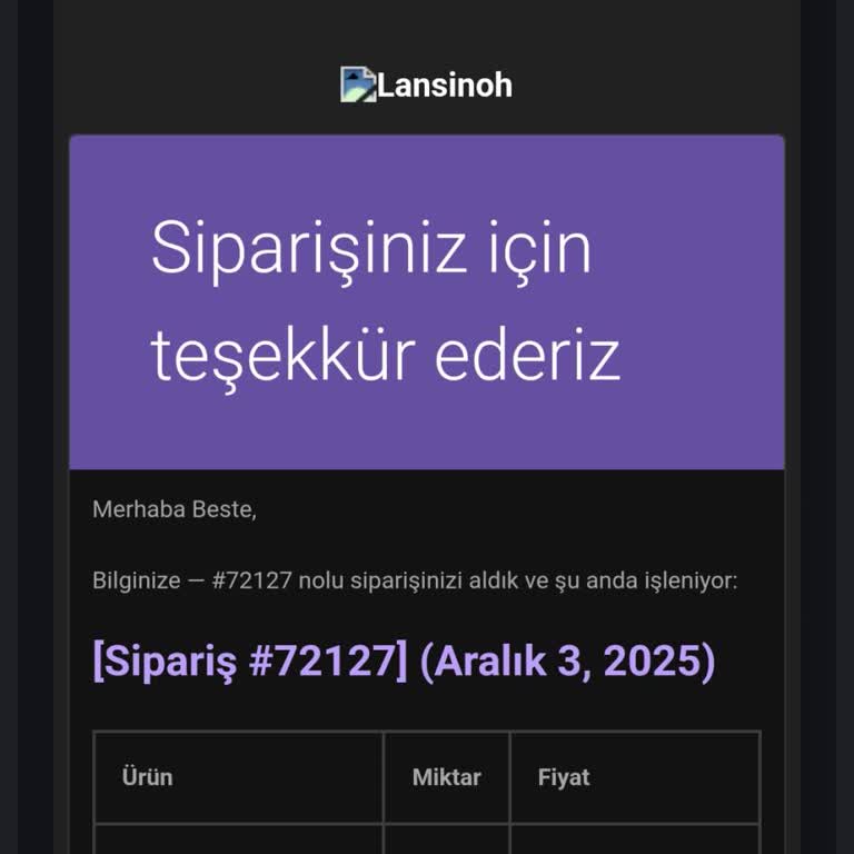 Siparişin Gönderilmemesi Ve İletişim Sorunu Nedeniyle Mağduriyet