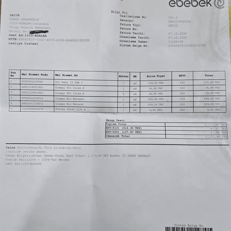 E-bebek'te Yanıltıcı İndirim Etiketi Nedeniyle Fazla Ödeme Sorunu