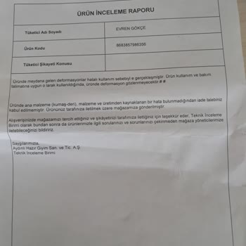 US Polo Spor Ayakkabıda Kısa Sürede Deformasyon Ve Garanti Reddi