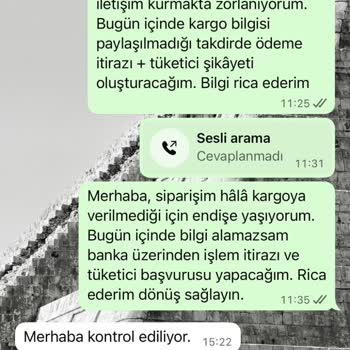 Siparişim Gönderilmedi, Satıcı Sözlerini Yerine Getirmiyor Ve Mağdur Ediliyorum