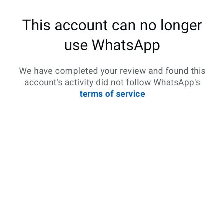 WhatsApp Account Ban Recovery Appeal