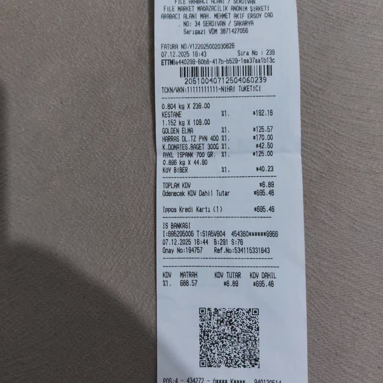 File Market'ten Aldığım Kestaneler Tamamen Çürük Çıktı, Para İadesi Talep Ediyorum