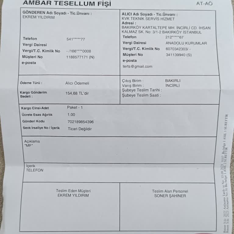 KVK Teknik Servis Sürecinde Bilgilendirme Eksikliği Ve Cihaz Geçmişi Hakkında Endişe