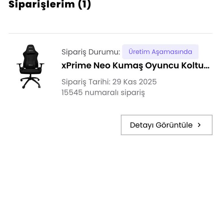 Siparişimin Üretim Süreci Hakkında Bilgi Alamıyorum Ve Teslimat Gecikiyor