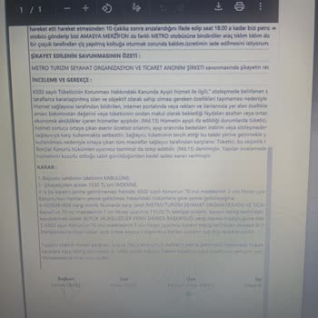 Metro Turizm Bilet İademi Tüketici Hakem Heyeti Kararına Rağmen Yapmıyor