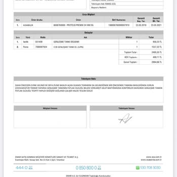 Yıllık Bakım Sonrası Devam Eden Kombi Arızası Ve Eksik Hizmet Mağduriyeti