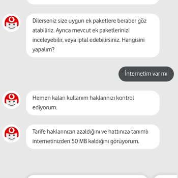 Yanlış Bilgilendirmeyle Gereksiz Ek Paket Satın Almak Zorunda Kaldım İnternet Paylaşım Hakkım Tanımlanmadı
