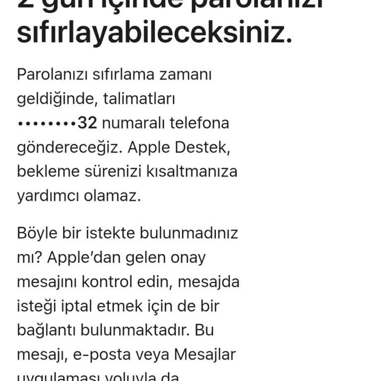 Apple Destek Döngüsünde 6 Gündür Telefonuma Erişemiyorum
